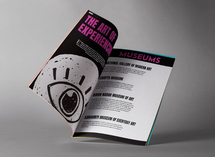 Magazine editorial spread